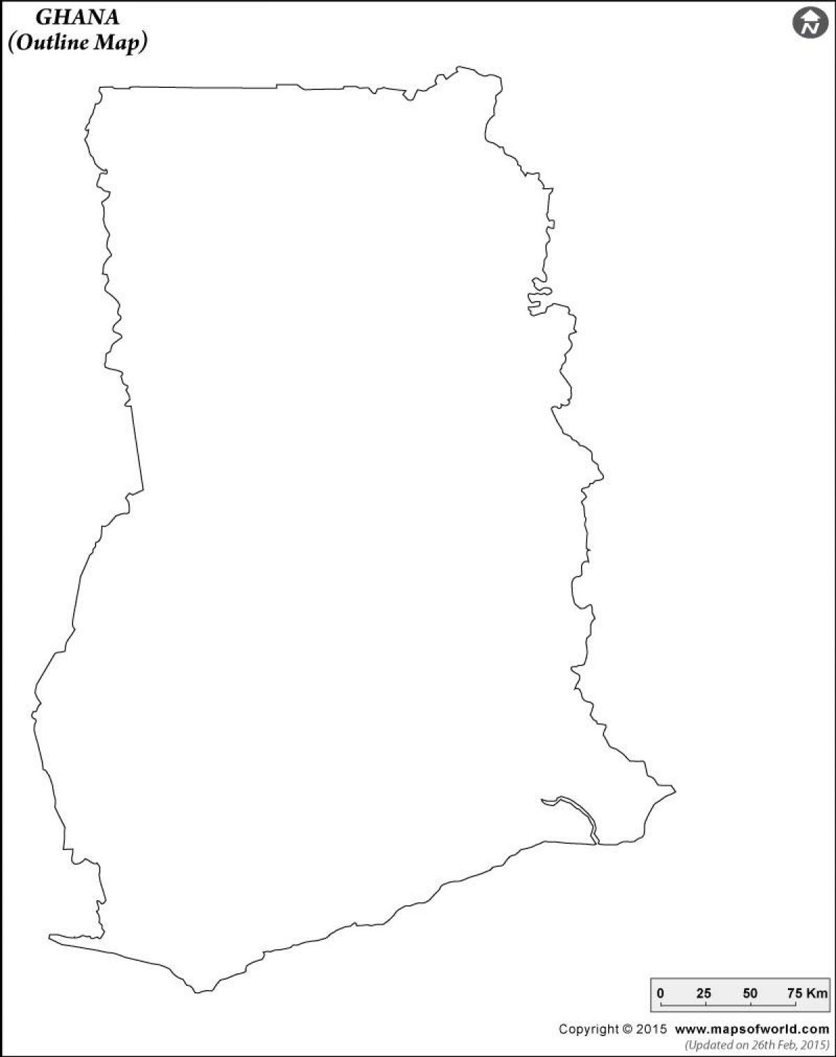 празна мапа Гане