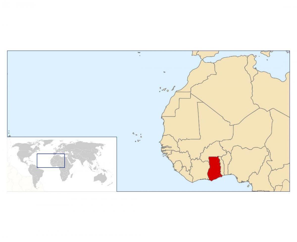 локација Гана на мапи света